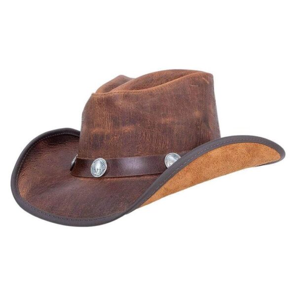 Cyclone | Mens Leather Cowboy Hat - Image 3