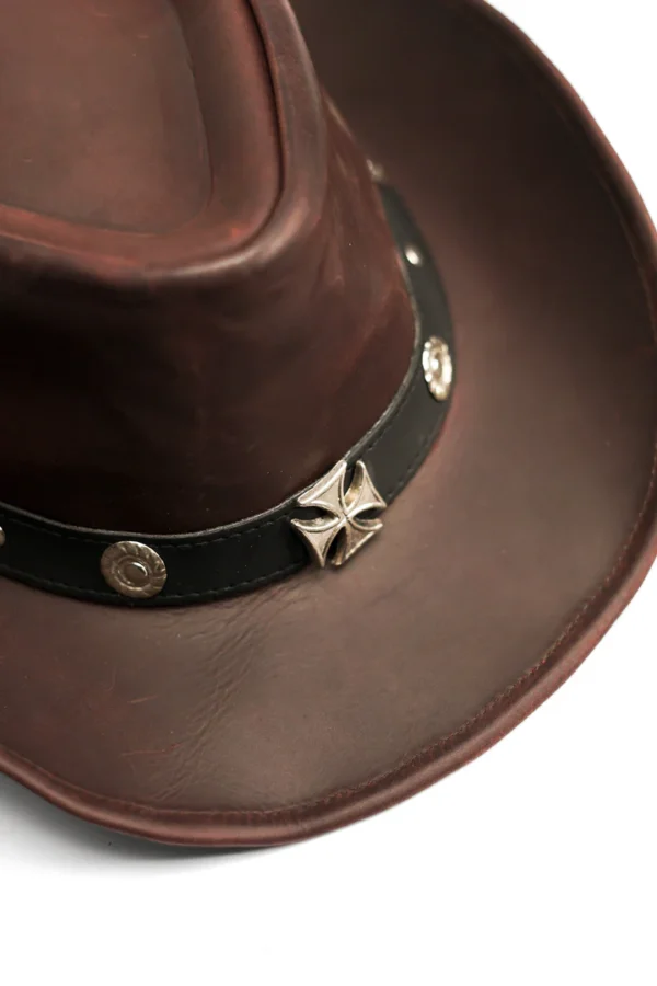 KORDOVAN's Premium Leather Western Cowboy Hat - Image 2